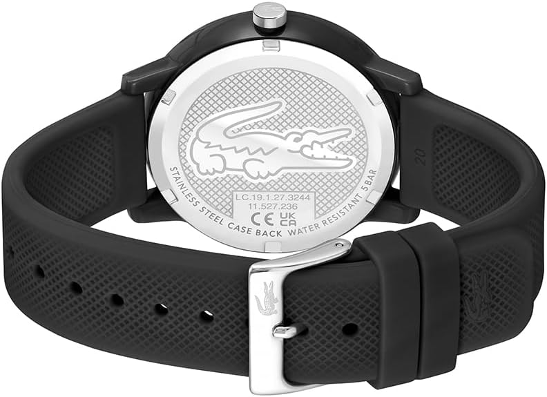 Lacoste Montre Analogique à Quartz pour homme avec Bracelet en silicone Noir - 2011171