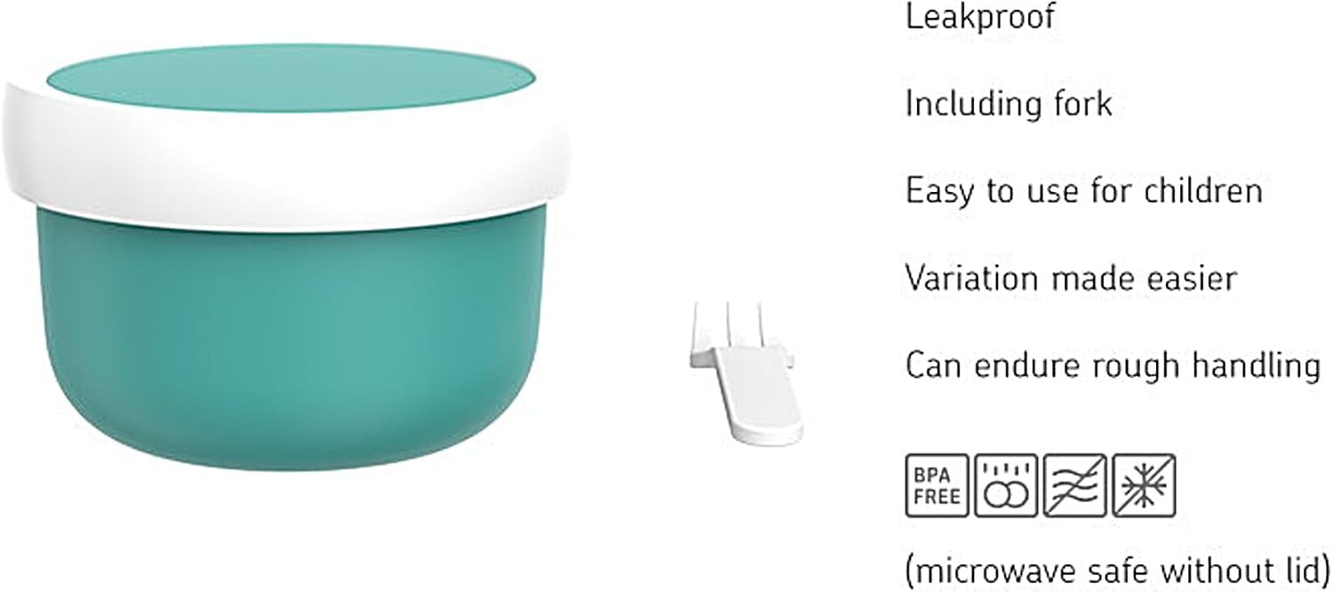 Mepal - Fruitbox Campus - Lunchbox voor kinderen - Vaatwasmachinebestendig en magnetronbestendig - BPA-vrij - 300 ml - Little Farm
