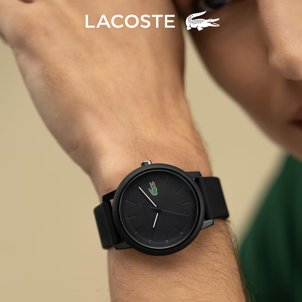 Lacoste Montre Analogique à Quartz pour homme avec Bracelet en silicone Noir - 2011171