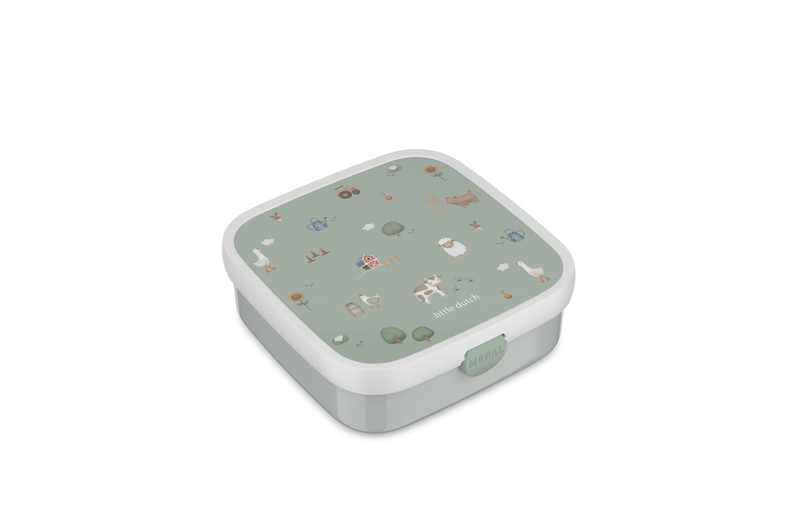 Mepal - Campus lunchset - Lunchset voor kinderen met pop-up drinkfles en lunchbox - Lunchset voor school - BPA-vrij - 400 ml + 750 ml - Leopard