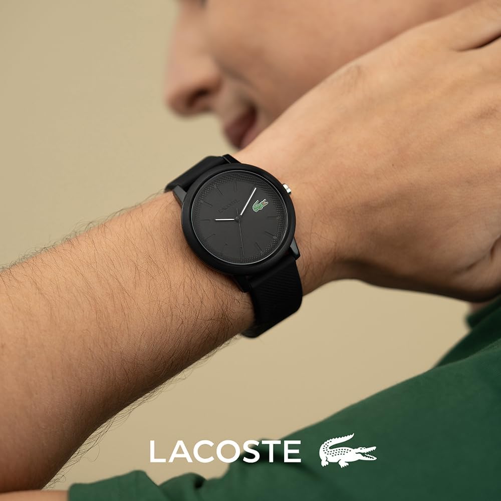 Lacoste Montre Analogique à Quartz pour homme avec Bracelet en silicone Noir - 2011171
