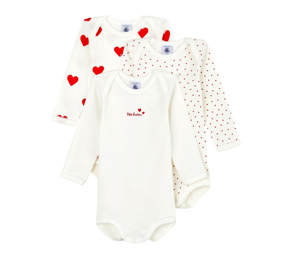Petit Bateau A00BC00 Body Bébé fille (lot de 3)