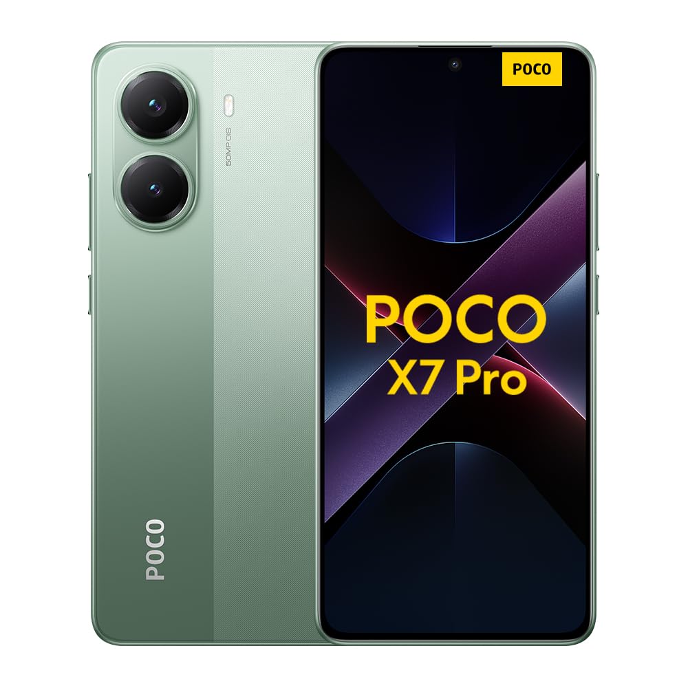 Xiaomi POCO X7 Pro Smartphone, 12 + 512 GB, zwart, 50 MP handcamera met OIS, 6000 mAh (type) batterij met 90 W HyperCharge, IP68, AI-functies (niet meegeleverd)