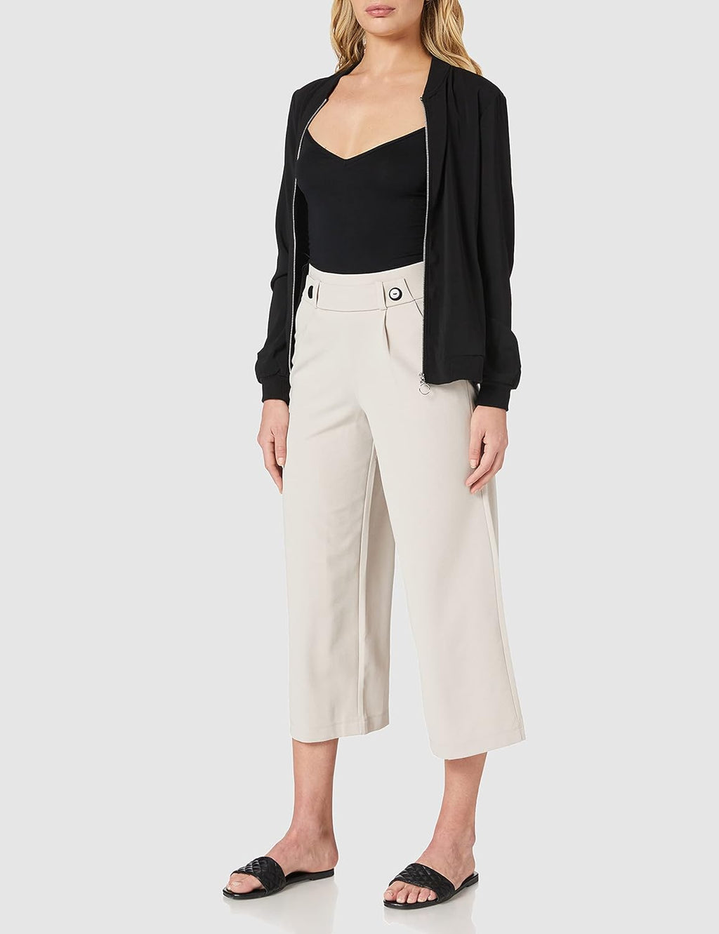 JDY Jdygeggo New Ancle Pants Jrs Noos Damesbroek met wijde pasvorm (1 stuk)