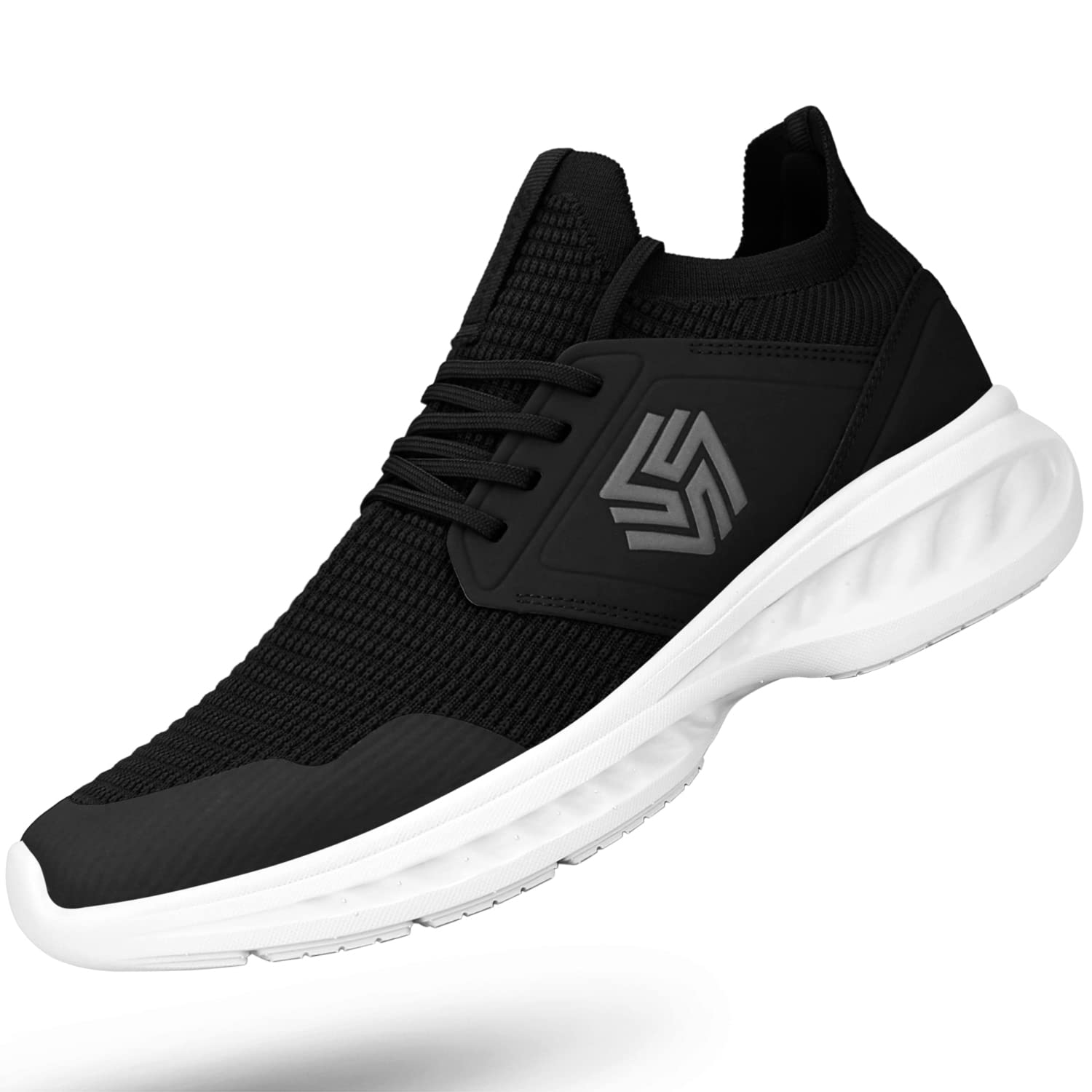 Mens Slip On Walking Shoes Non Slip Running Shoes Breathable Workout Shoes Lightweight Gym Sneakers