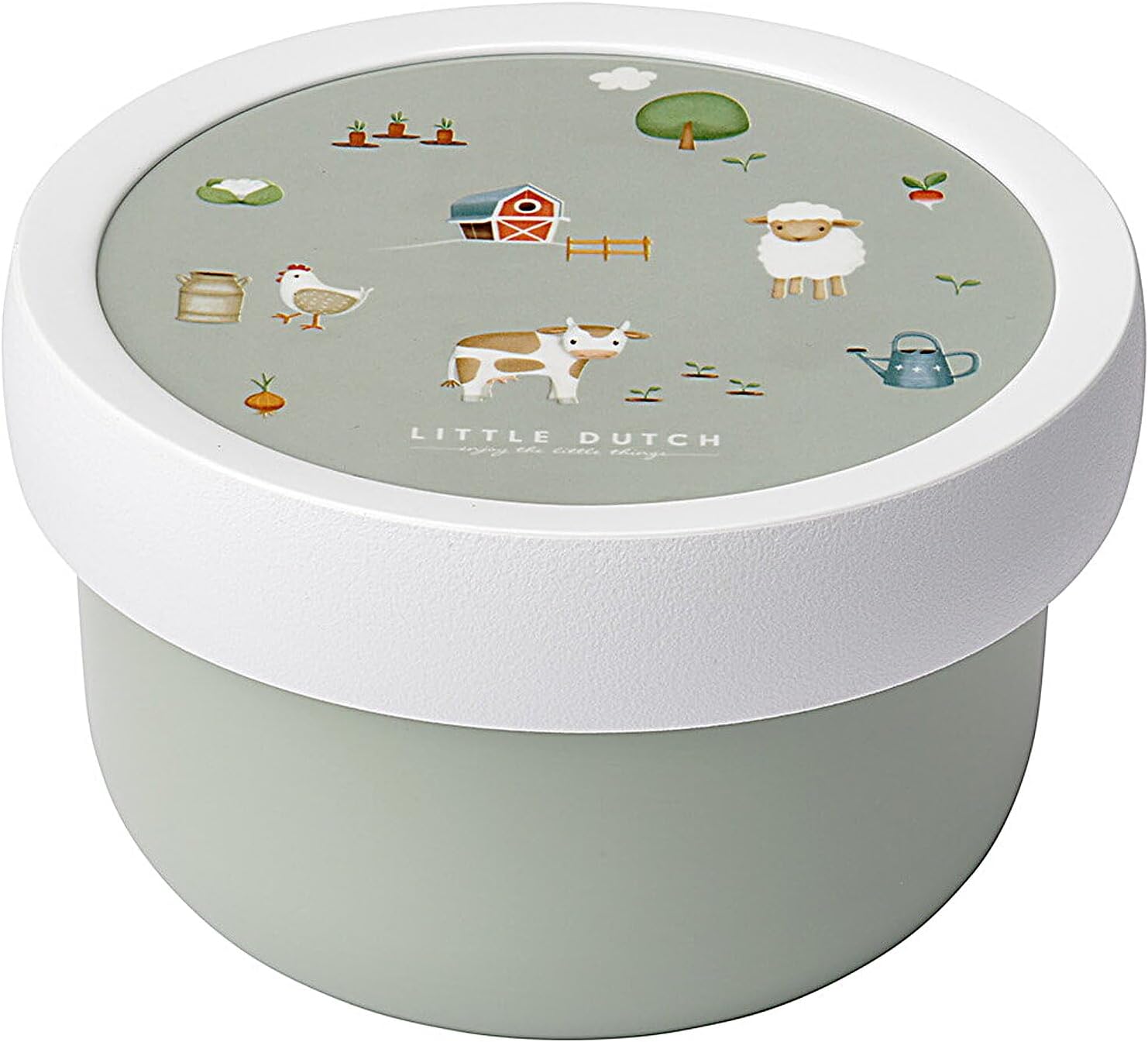 Mepal - Fruitbox Campus - Lunchbox voor kinderen - Vaatwasmachinebestendig en magnetronbestendig - BPA-vrij - 300 ml - Little Farm