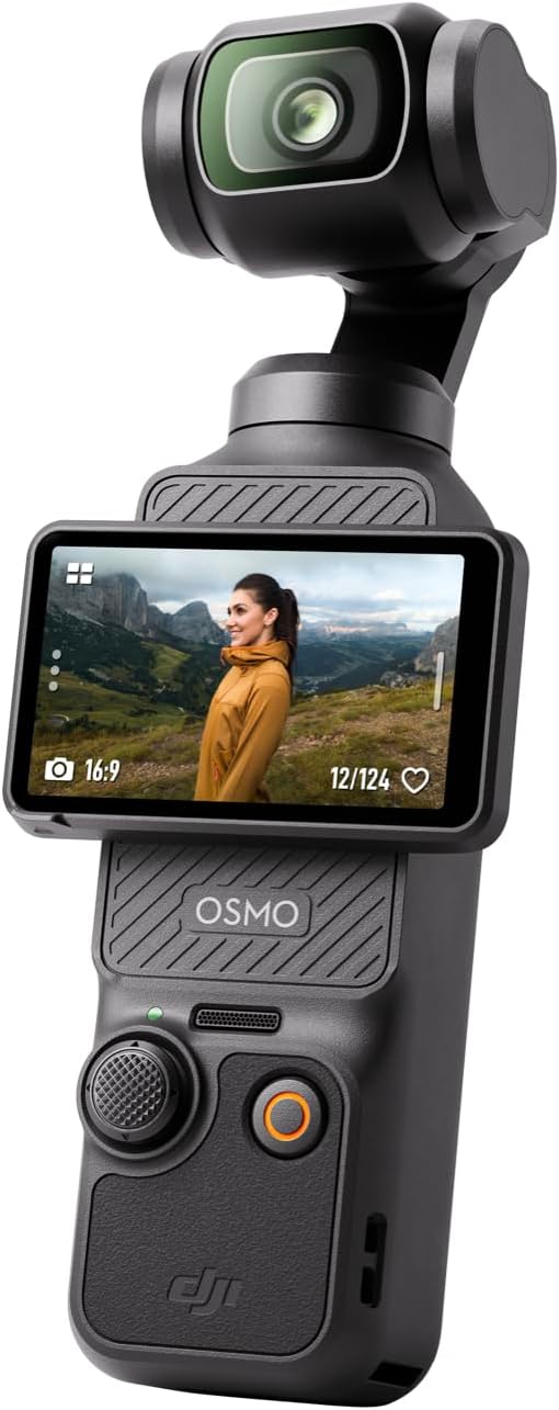 DJI Osmo Pocket 3, Vlogging Cameras with 1'' CMOS & 4K/120fps Vlog Camera, 3-Axis Stabilization, Fast Focusing, Face/Object Tracking, Digital Vlogging Camera for YouTube