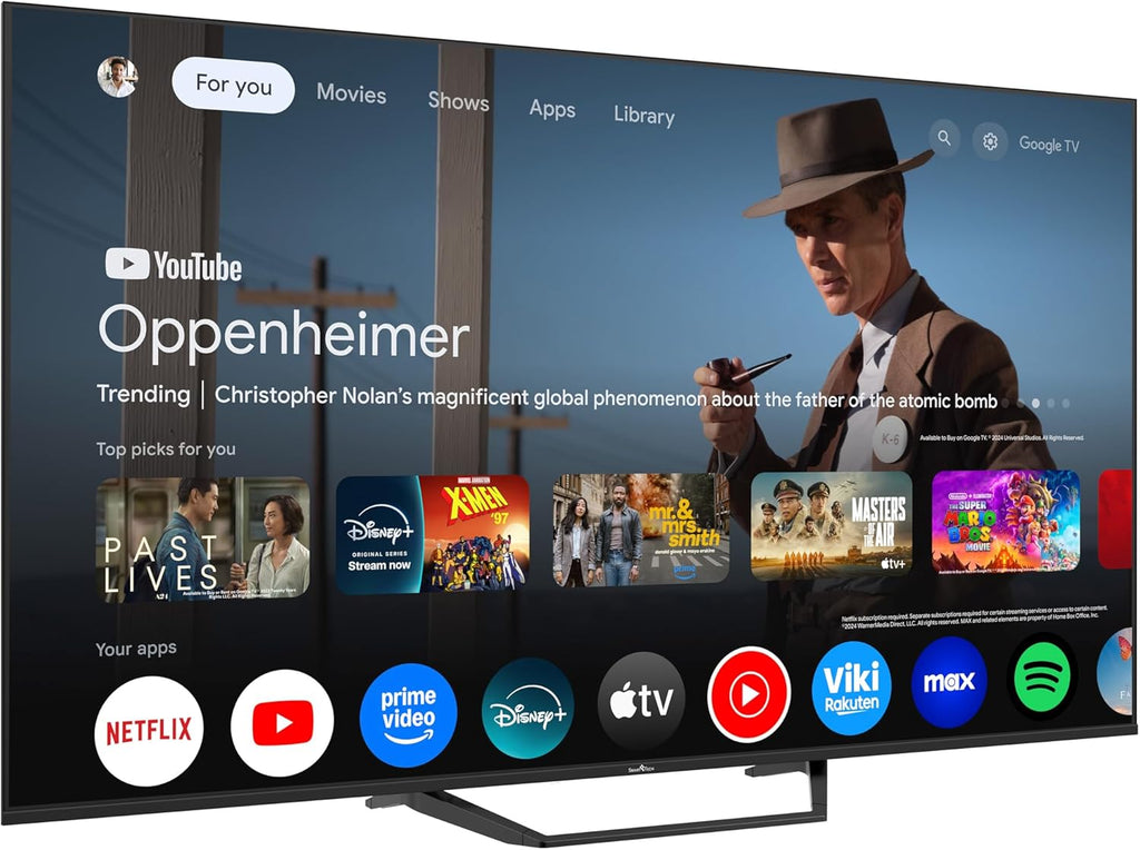 Smart Tech QLED TV 4K UHD 65 inch (164 cm) 65QG06K3 Google TV - 4 x HDMI - 2 x USB - Dolby Digital Plus geluid 2 x 10 watt