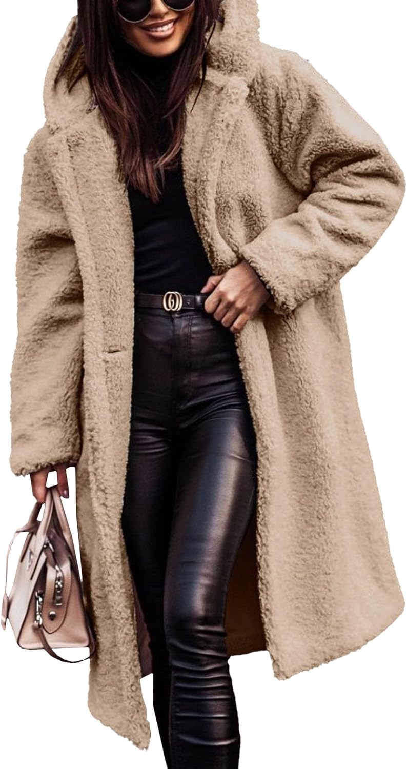 Winterjassen voor dames, lange jassen met capuchon van imitatiebont, warme en modieuze jassen met capuchon