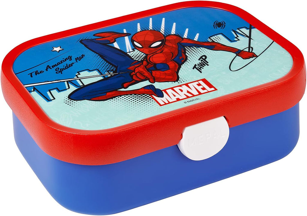 Mepal Campus Lunchbox, lunchbox voor kinderen met inzetstuk en kliksluiting, BPA-vrij, vaatwasmachine-bestendig, 750 ml, Spiderman