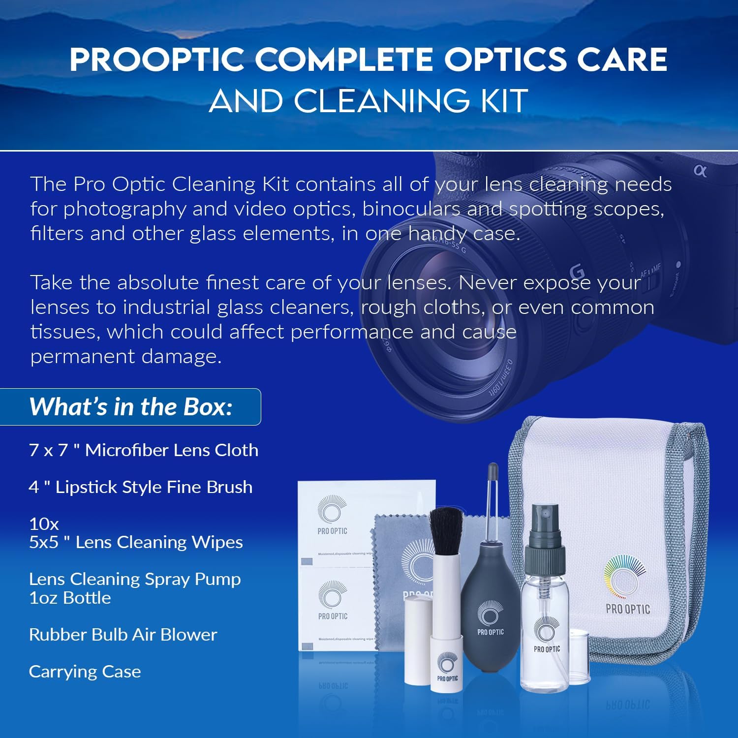 Sony Alpha FX3 Full-Frame Cinema Line Camera Bundle, with 128GB SD Card, Extra Battery with USB-C Charging Port, Care Cleaning Kit for Digital Video Full Frame Camera (4 Items)