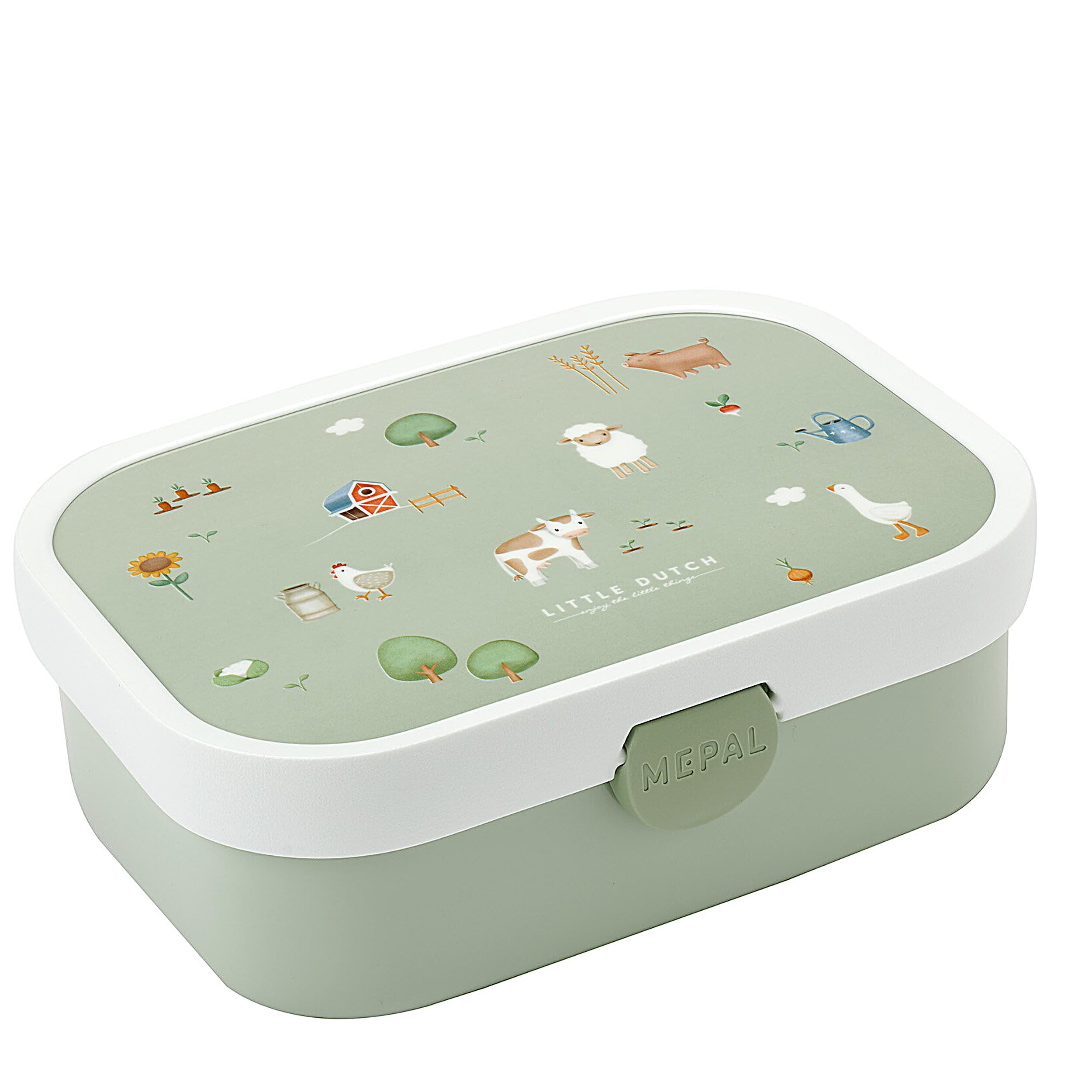 Mepal - Campus lunchset - Lunchset voor kinderen met pop-up drinkfles en lunchbox - Lunchset voor school - BPA-vrij - 400 ml + 750 ml - Leopard