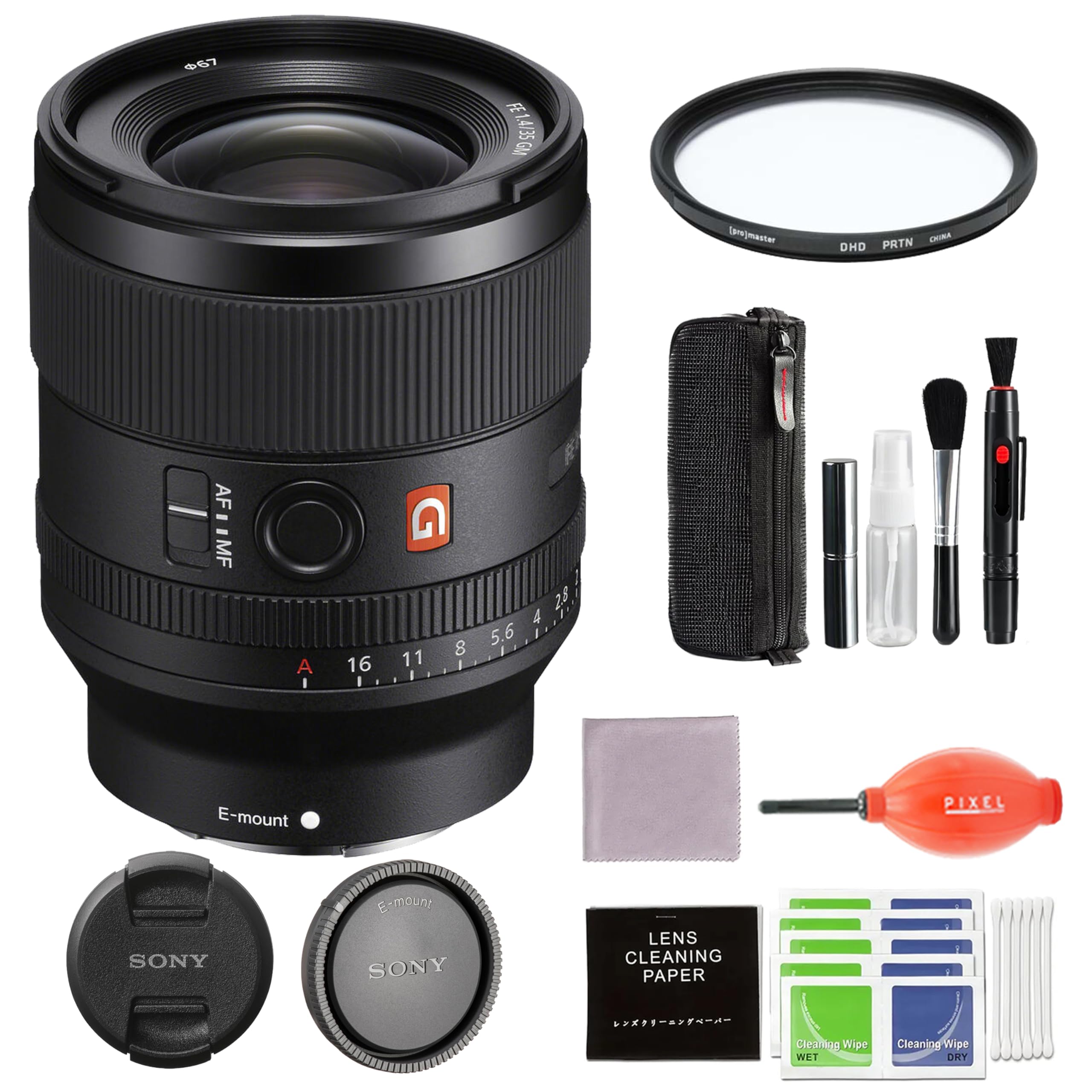 Sony FE 35mm F1.4 GM Full-Frame Large-Aperture Wide Angle G Master Lens Black