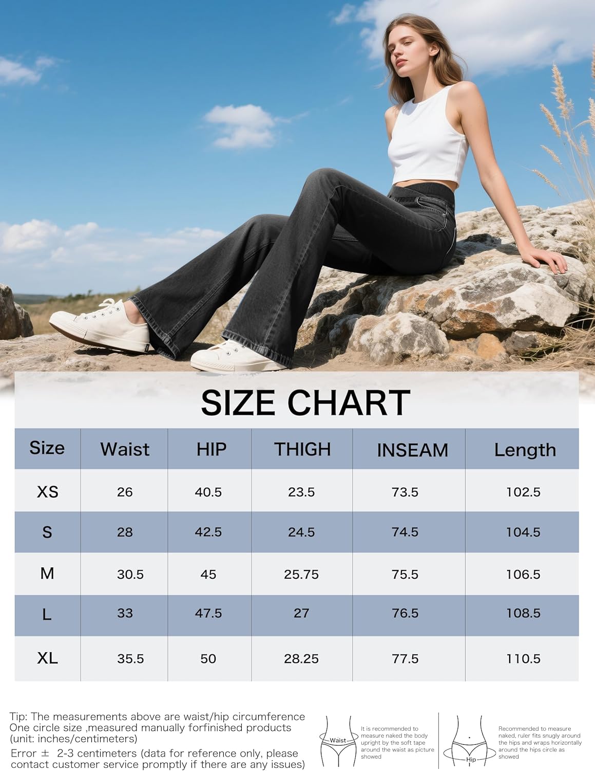 LaiEr Bootcut Jeans V Crossover Hoge Taille Buikcontrole Vrouwen Casual Stijl Fitness Skinny Yoga Broek Zachte Hoge Elastische Denim Stof Flare Leggings