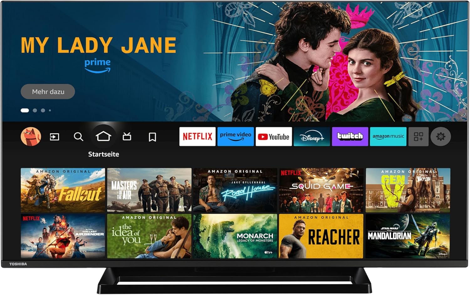 Toshiba 43UF3F63DAZ Fire TV, 43 inch, Smart TV, 4K UHD, HDR Dolby Vision, Triple Tuner, Alexa Built-In, Sound by Onkyo